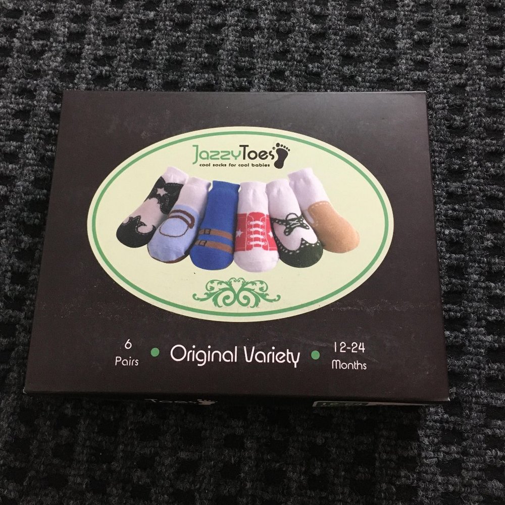 JazzyToes Boys Variety Socks 12-24 month
